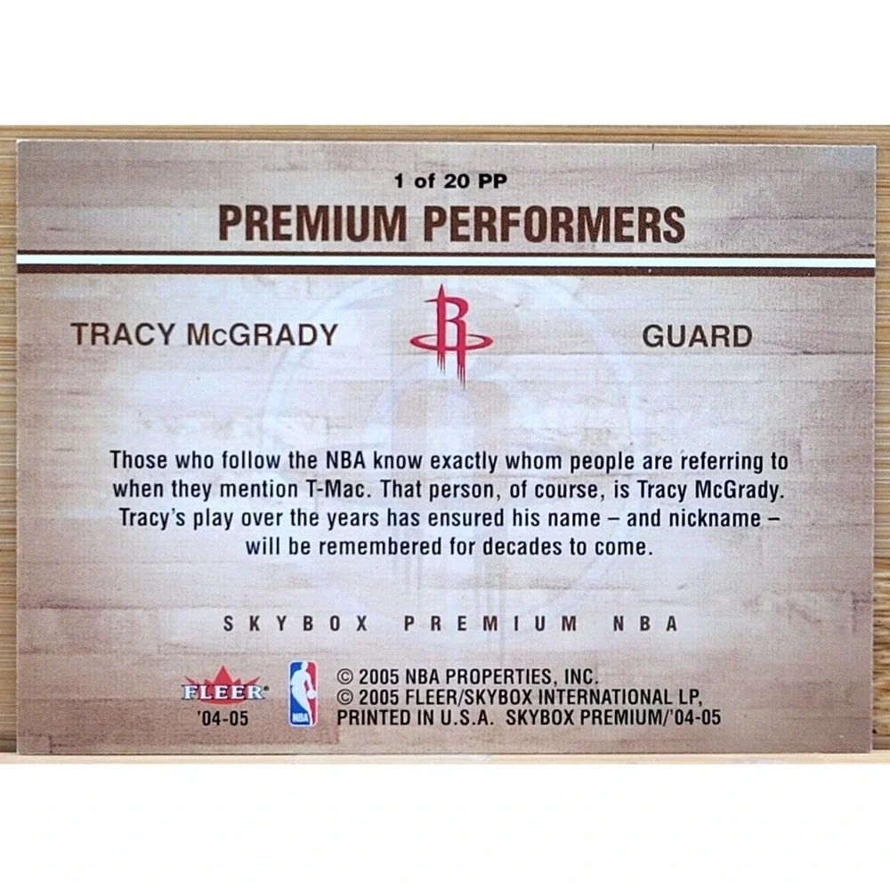 2004-05 SKYBOX PREMIUM TRACY MCGRADY‎  PREMIUM PERFORMERS